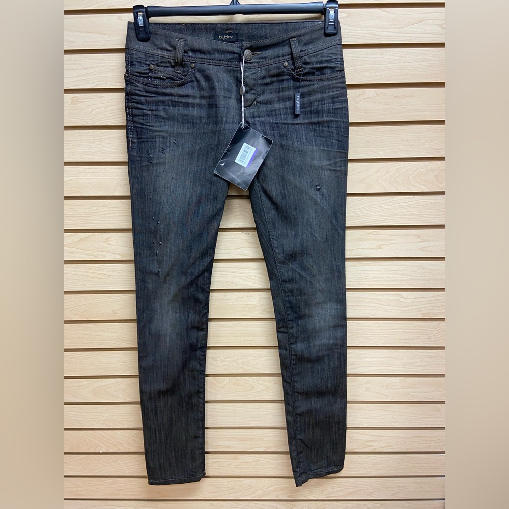 NWT BYBLOS MEN FASHIONABLE JEANS MADE IN ITALY SIZE 28 INSEAM 34